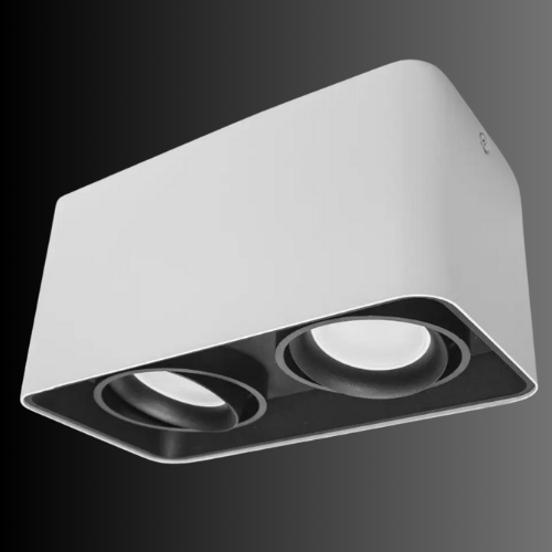 Двойной накладной точечный светильник QXL-1727-WH+BK