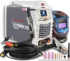 Зварювальний апарат Welder Fantasy Spawarka Tig Ac/Dc Bi-Power 210 Przyłbica Ach 3035