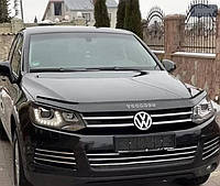 Дефлектор капота (мухобойка) Volkswagen VW Touareg 2 2010-2018, Vip Tuning, VW63