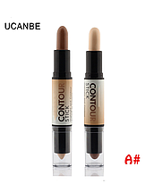 Коректор/консилер хайлайтер-бронзер Creamy 2 in1 Stick Highlighter Bronzer Concealer Ucanbe #A розпродажу!, фото 3