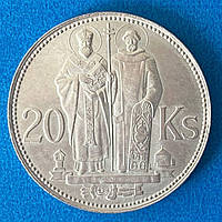 Монета Словакии 20 крон 1941 г.