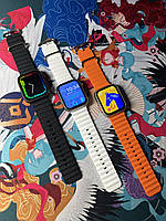 Умные смарт часы Smart Watch t900 Ultra 49mm электронные с магнитной зарядкой и микрофоном T11 Черный