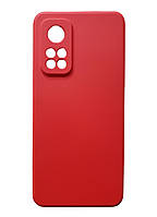 Силіконовий чохол із мікрофіброю для Xiaomi Mi 10t Pro червоний тонкий матовий