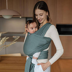 Трикотажний слінг-шарф Love & Carry, Базилік