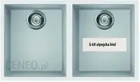 Кухонна мийка Elleci Quadra 350 G68 alpejska biel Granitek LGQ35068BSO