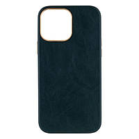 Чехол Leather Case Gold для iPhone 13 Pro Max Forest Green GT, код: 7313990