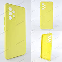 Чехол для Samsung A53 5g / Чехол Самсунг А53 (Soft Silicone Cover) лимонный
