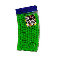 Пластиковые пульки шарики для детского оружия Магазин Bambi 1027 6 мм 500 штук Зеленый GL, код: 8030732