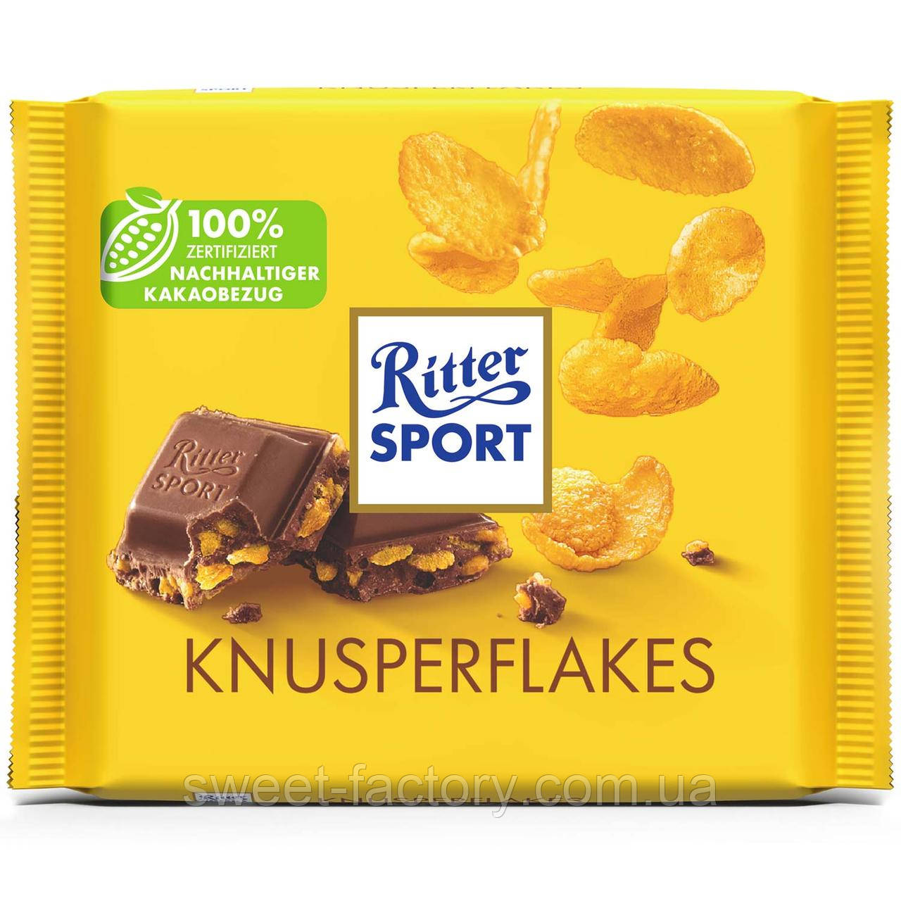 Шоколад Ritter Sport Knusperflakes 100g, фото 1