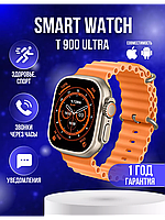 Умные смарт часы mart Watch t900 Ultra 49mm AMOLED дисплей смарт-часы с магнитной зарядкой и функцией звонка