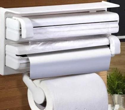 Кухонний потрійний тримач Triple Paper Dispenser 3 в 1 для паперових рушників харчової плівки та фольги