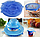 Набір багаторазових силіконових кришок для посуду 6 штук Super Stretch SILICONE Lids, фото 5