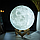 Популярний дизайнерський Нічник MOON LAMP 15 см на акумуляторі з Пультом, фото 6