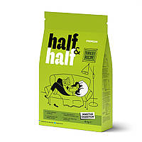 Сухой корм Half&Half для кошек с чувствительным пищеварением с индейкой 8кг