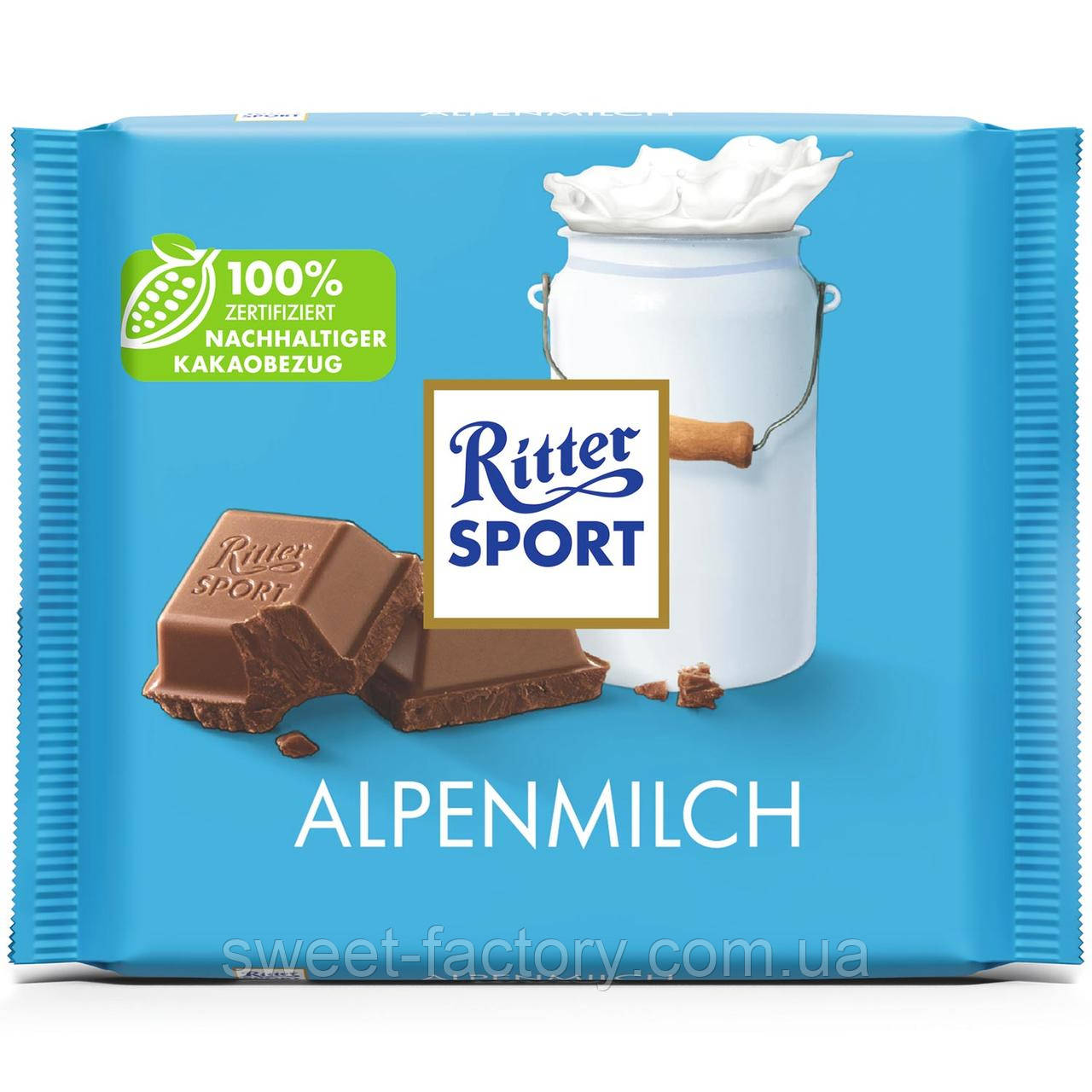Шоколад Ritter Sport Alpenmilch 100g, фото 1