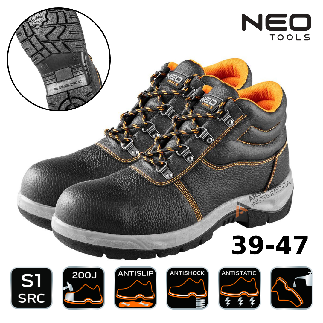 Робочі черевики S1, сталевий підносок, розмір 41 NEO Tools 82-165-41, фото 1