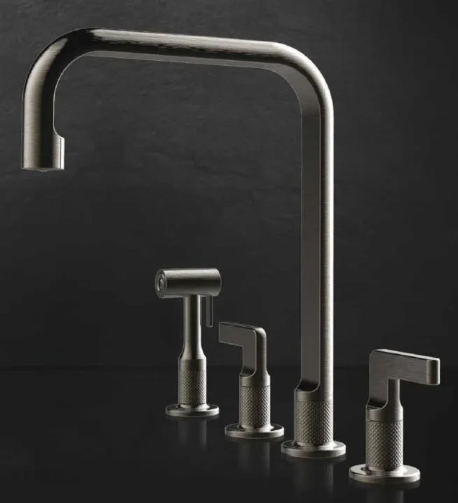 Змішувач Gessi Inciso Black Metal Brushed 58703.707