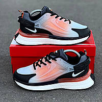 Кроссовки мужские Nike черные с оранжевым белым SRV R0824
