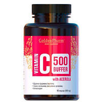 Витамин С Буферизированный Ацерола GoldenPharm (Vitamin C Acerola) 660 мг 90 капсул