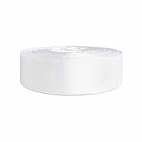Атласна стрічка біла 5 см х 36 ярдів