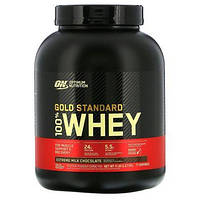 Сироватковий протеїн ізолят Optimum Nutrition (100% Whey Gold Standard) 2270 г зі смаком молочного шоколаду