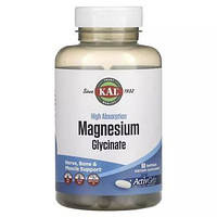 Магний Глицинат высокой усваиваемости KAL (High Absorption Magnesium Glycinate) 315 мг 90 желатиновых капсул