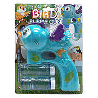 Детский генератор мыльных пузырей "Птичка" Bambi 669B(Blue) со светом и музыкой, World-of-Toys