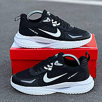Кроссовки мужские Nike черные с белым SRV R0821