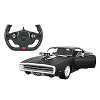 Машинка на радиоуправлении Dodge Charger R/T With Engine version Rastar 99070 black 1:16, Land of Toys