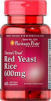Красный дрожжевой рис Puritan's Pride (Red Yeast Rice) 600 мг 60 капсул
