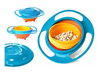 Тарелка непроливайка для детей с вращением на 360 градусов
