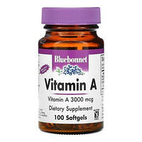 Витамин A, Bluebonnet Nutrition, 100 капсул