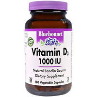 Витамин D3 Bluebonnet Nutrition (Vitamin D3) 1000 МЕ 180 капсул