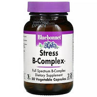 Комплекс витаминов В от стресса Bluebonnet Nutrition (Stress B-Complex) 50 вегетарианских капсул