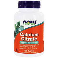 Кальций цитрат с минералами Now Foods (Calcium Citrate) 100 таблеток
