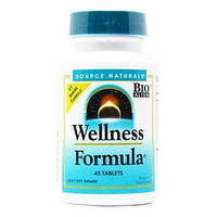 Поддержка иммунитета, Wellness Formula, Source Naturals, 45 таблеток
