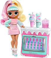 Кукла ЛОЛ ОМГ Сахарок магазин мороженого LOL Surprise OMG Sweet Nails Candylicious Sprinkles Shop
