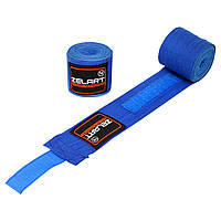 Бинти боксерські бавовна з еластаном Zelart BO-3729-4 колір синій ds