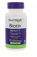 Natrol, Beauty, биотин, 10 000 мкг, 100 таблеток