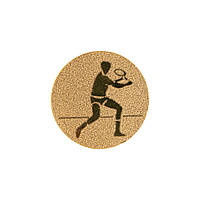 Жетон-наклейка 25мм Zelart Большой теннис 25-0079 цвет золотой ds
