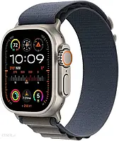 Часи APPLE Watch Ultra 2 GPS + Cellular Koperta 49mm z tytanu w kolorze naturalnym z opaską alpine w kolorze niebieskim 