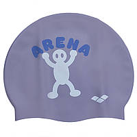 Шапочка для плавания детская ARENA KUN JUNIOR CAP AR-91552-90 цвет серый ds
