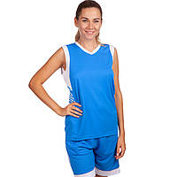 Форма баскетбольная женская LIDONG LD-8217 размер 2XL цвет синий-белый ds