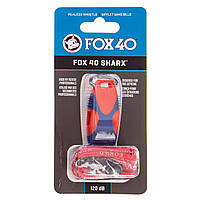 Свисток судейский пластиковый SHARX SAFETY FOX40-SHARX-SAF цвет оранжевый-синий ds