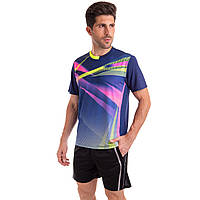Комплект одягу для тенісу чоловічої футболки та шорти Lingo LD-1834A розмір 2XL колір темно-синій ds