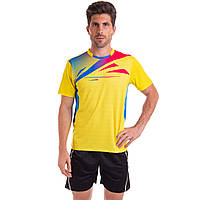 Комплект одежды для тенниса мужской футболка и шорты Lingo LD-1822A размер M цвет желтый ds