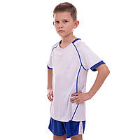 Форма футбольная детская Lingo LD-5019T размер 26, рост 125-135 цвет белый-синий ds