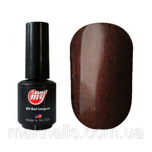 Гель-лак My Nail System № 34 коричневий з микроблеском 9мл