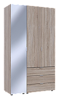 Комплект шкафов для одежды ГЕЛАР Doros с зеркалом Дуб сонома 2ДСП/1Зеркало 116.5х49.5х203.4 (42002156)