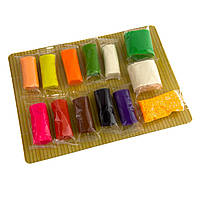 Набор творчества тесто для лепки 12 цветов Суши-шеф Master Do ДТ-ТЛ-02-67микс